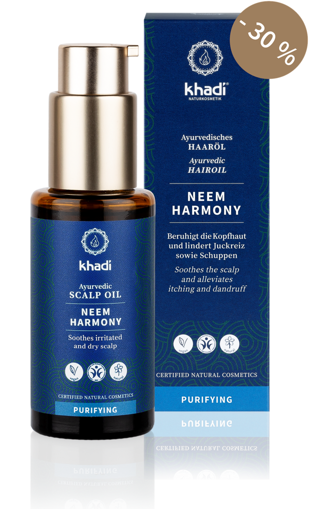 Khadi vlasový olej NEEM HARMÓNIA, 50 ml - so zľavou 30 %