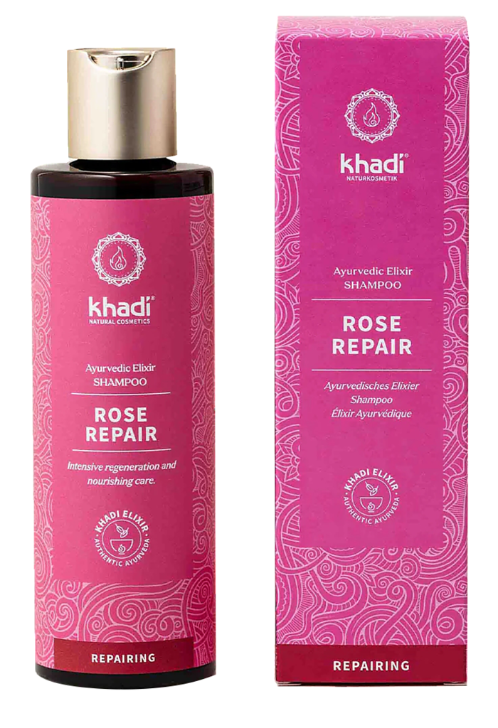 Khadi elixír ŠAMPÓN RUŽA REPARÁCIA, 200 ml