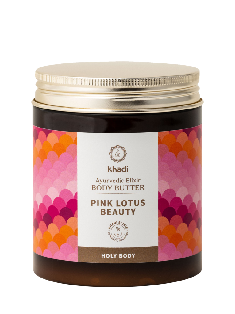 Khadi elixírové telové maslo Ružový lotos Krása, 250 ml 