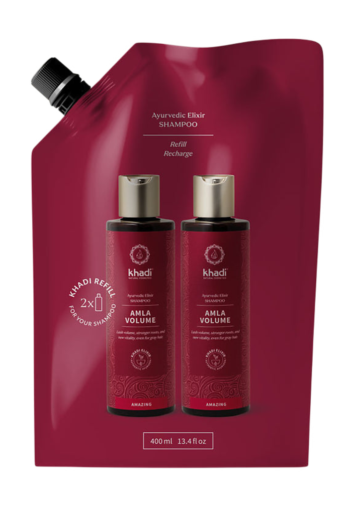 Khadi elixír ŠAMPÓN AMLA OBJEM REFILL, 400 ml - náhradná náplň